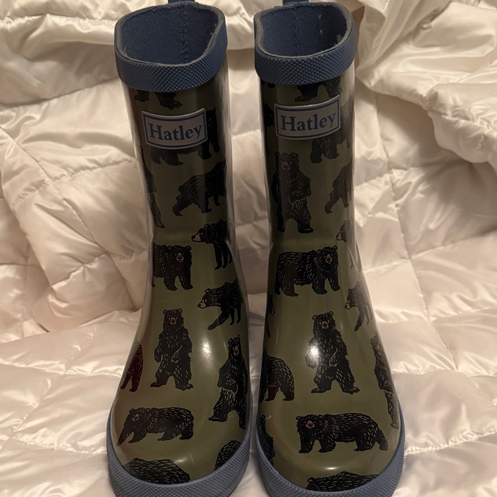 Hatley Kids' Olive Bear Print Rain Boots